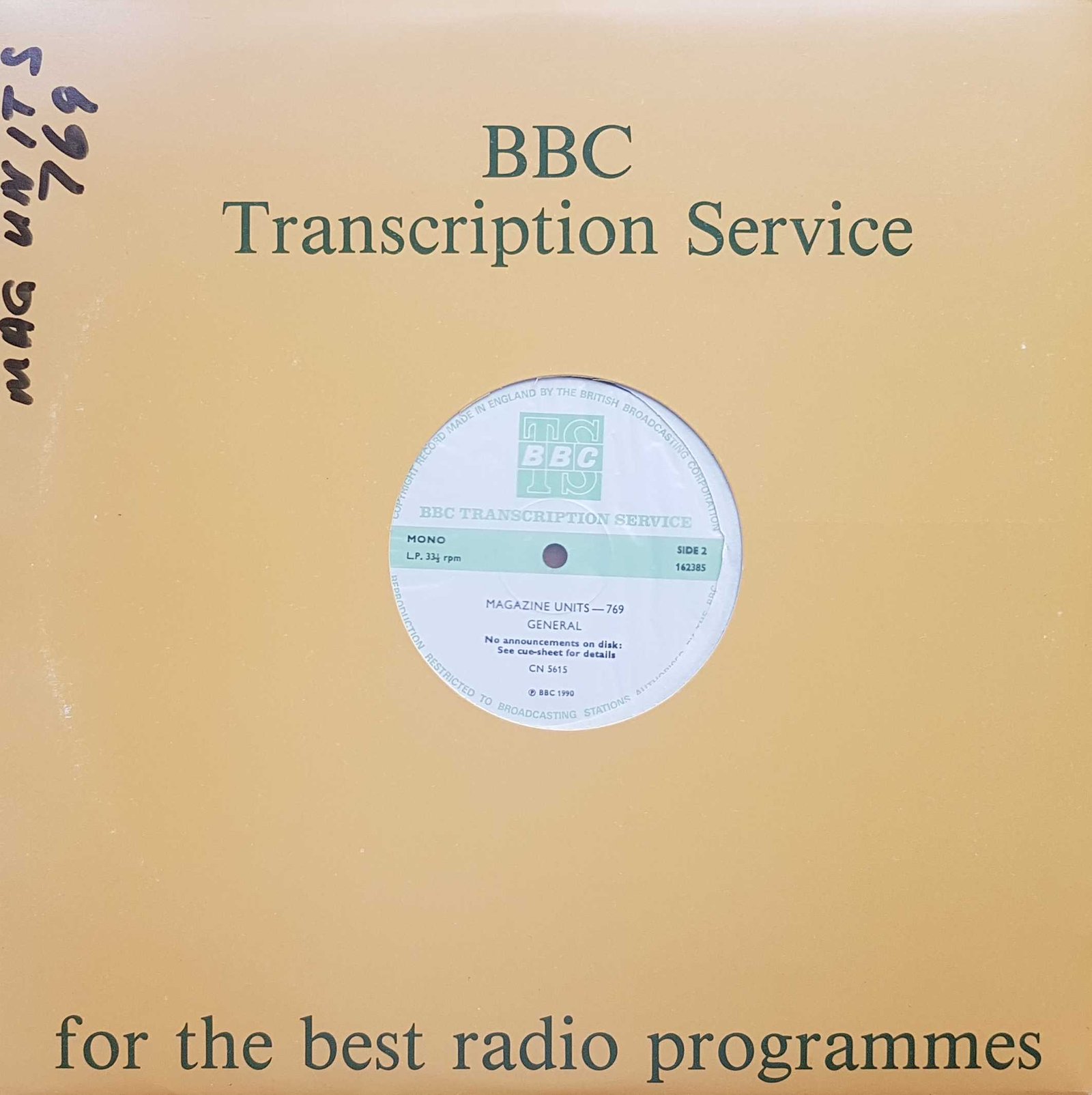 Back cover of CN 5615
